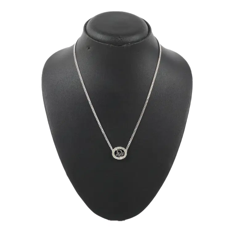 Christian Dior Rhinestone Necklace-Hover-Image