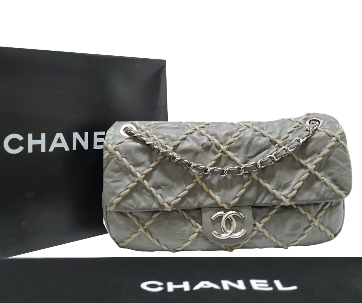 Chanel Ultra Stitch Quilted Calfskin Jumbo Flap Bag