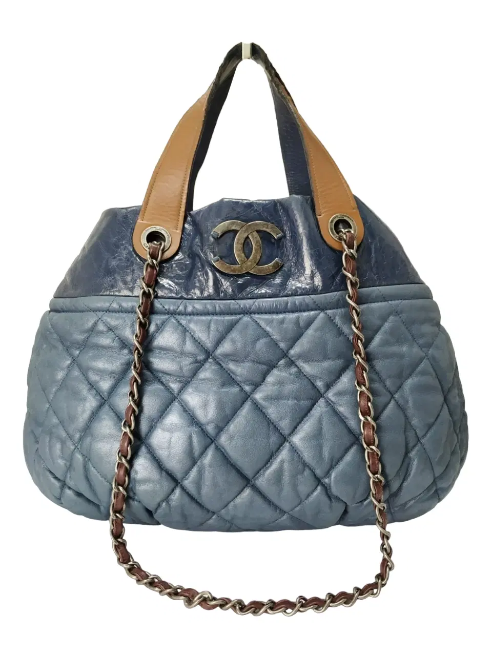 Chanel Quilted Iridescent Leather In-The-Mix Tote