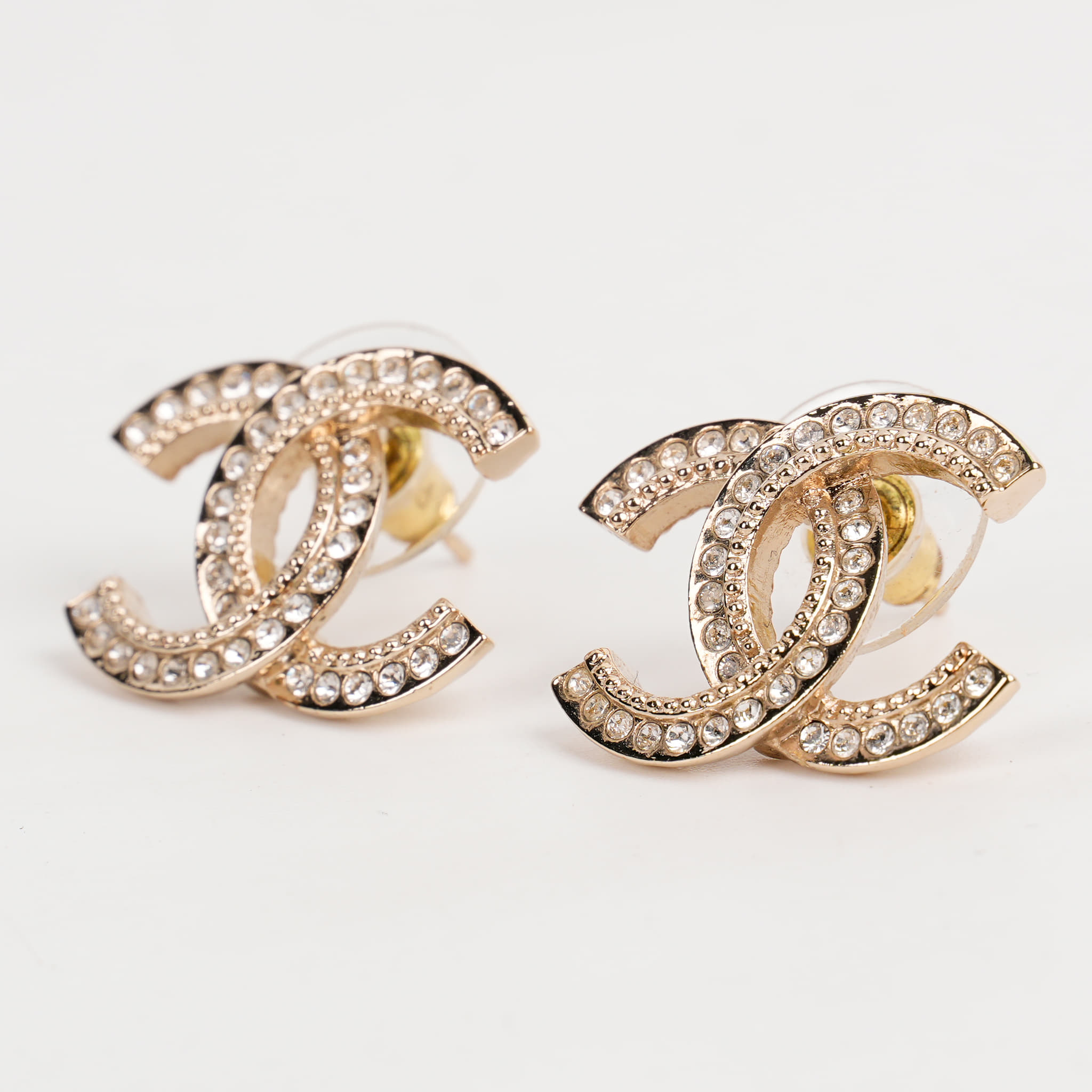 Chanel CC Interlocking Earrings