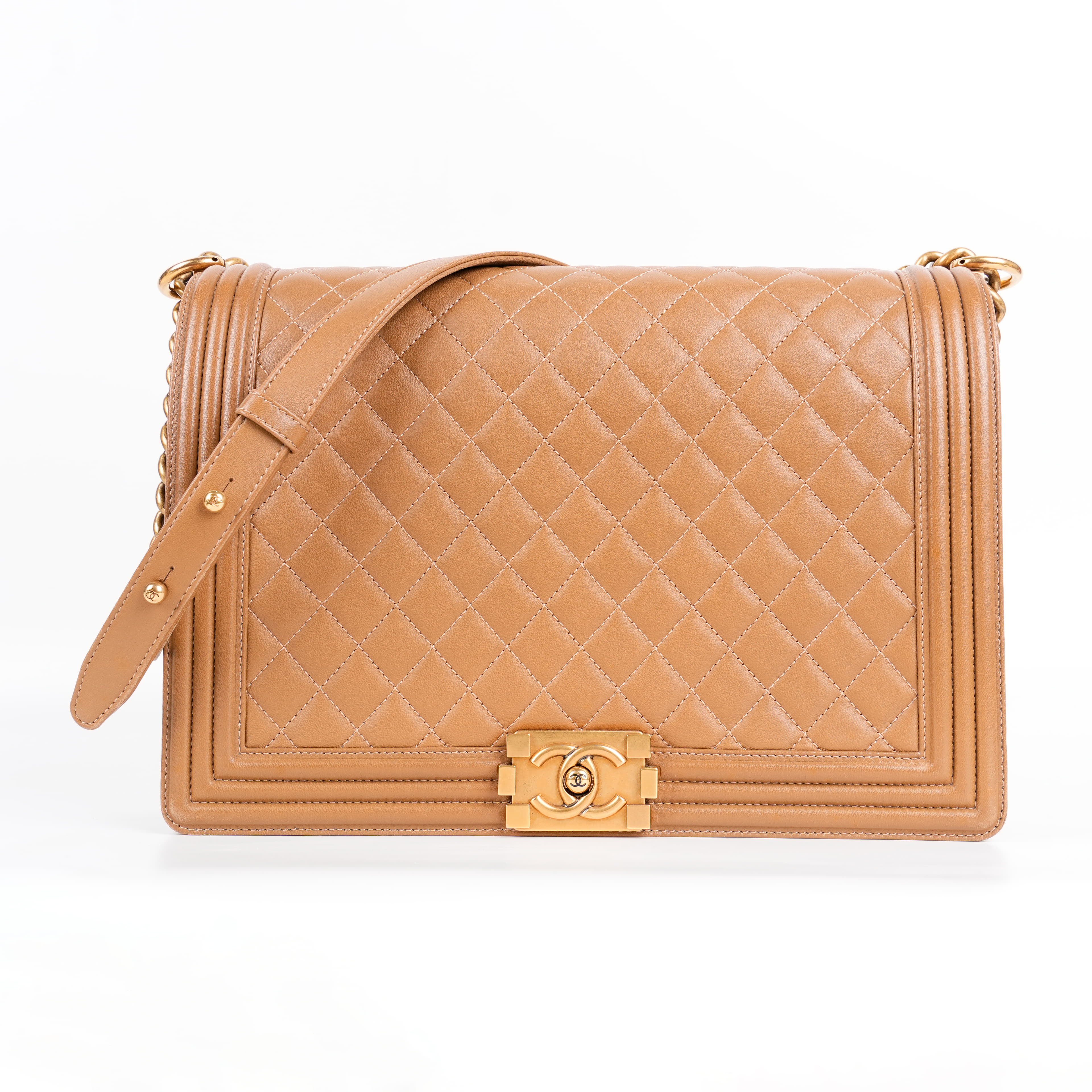 Chanel Lambskin Quilted Large Le Boy Flap Bag