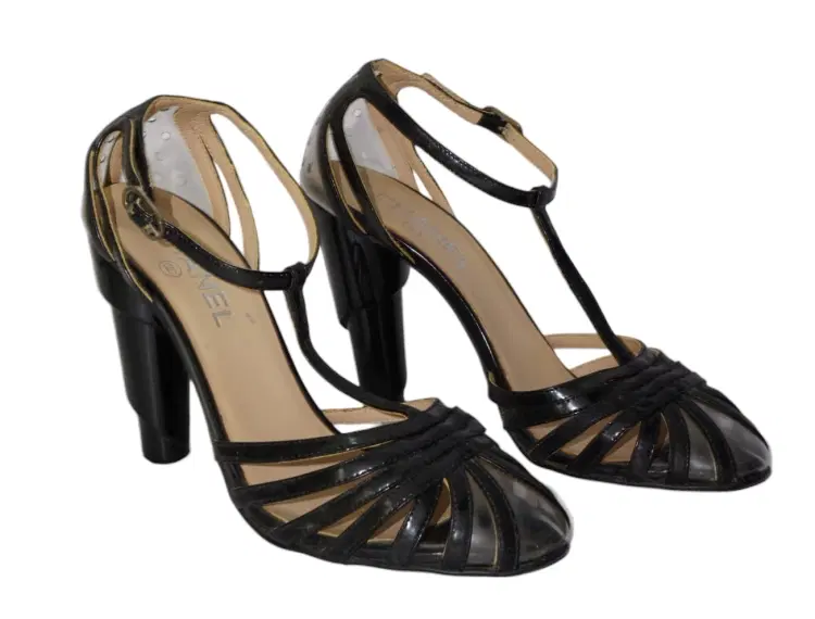 Chanel PVC Block Heels-Hover-Image