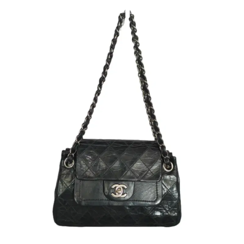 Chanel Quilted Distressed Calfskin Classic Double Flap Bag