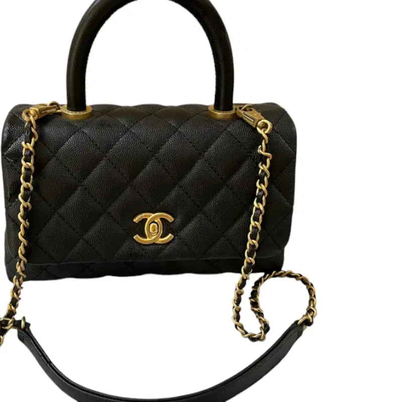 Chanel Coco Caviar Mini Flap Gold Hardware Bag