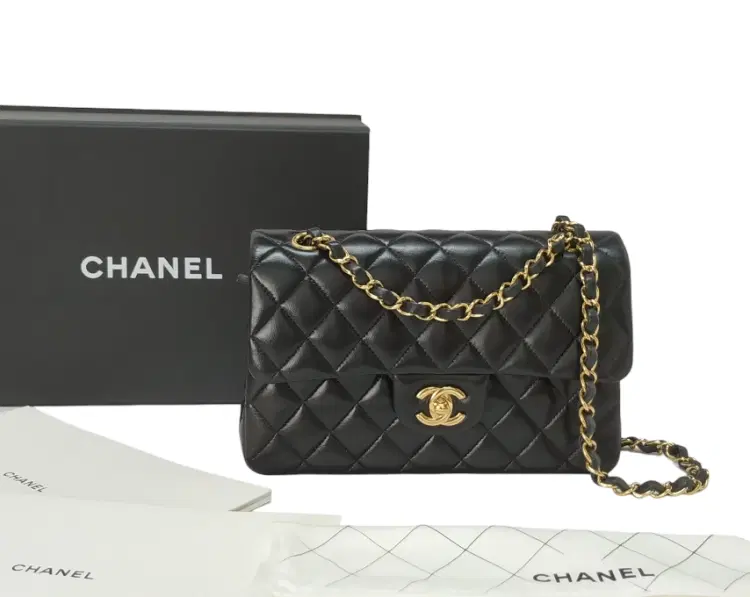 Chanel Lambskin Double Flap Shoulder Bag-Hover-Image