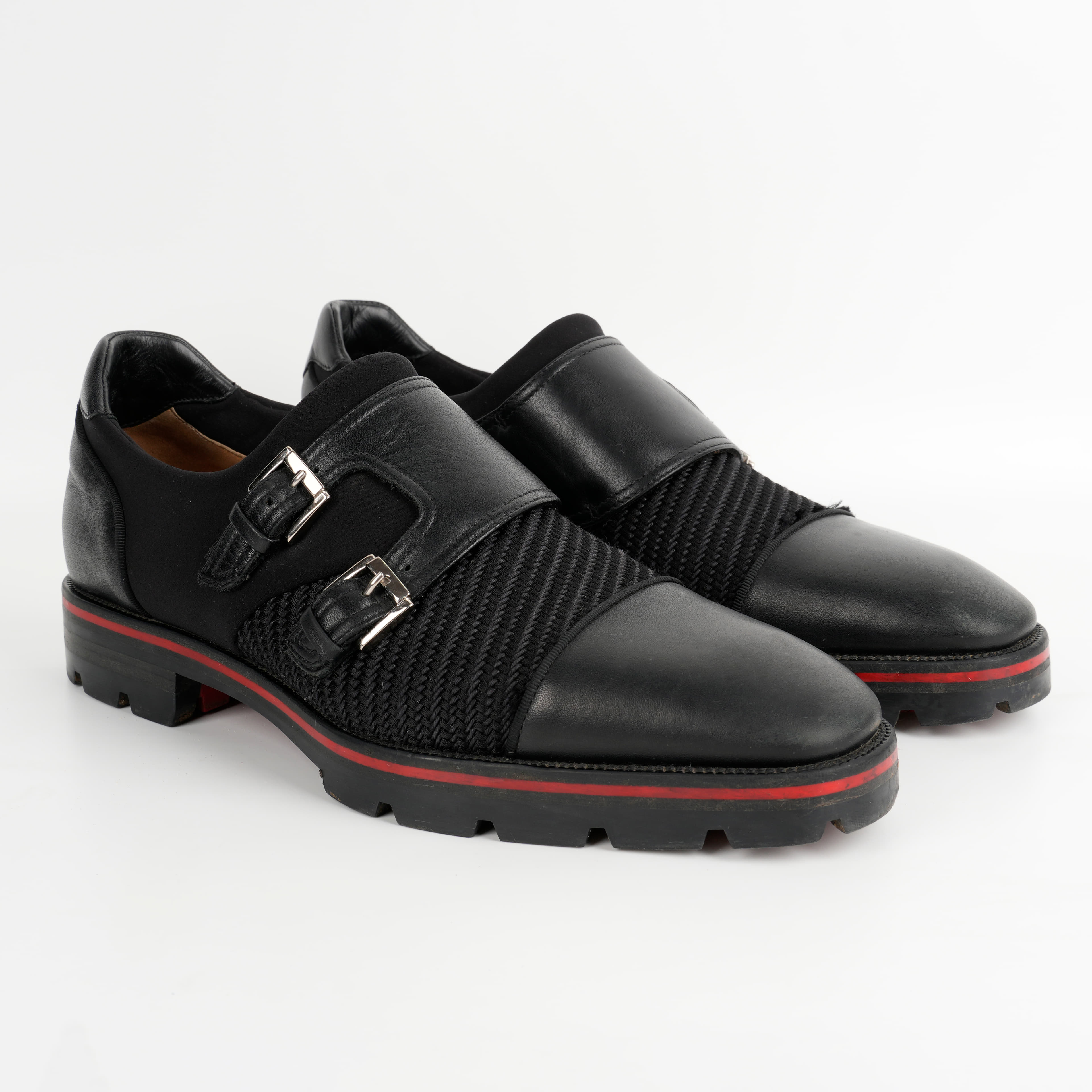 Christian Louboutin Mortisky Double Monk Strap Loafers