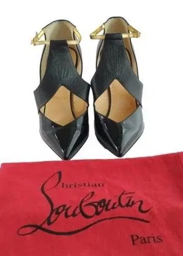 Christian Louboutin Black Leather Heels
