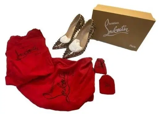 Christian Louboutin Specchio Follies Spikes 100 Pumps-Hover-Image
