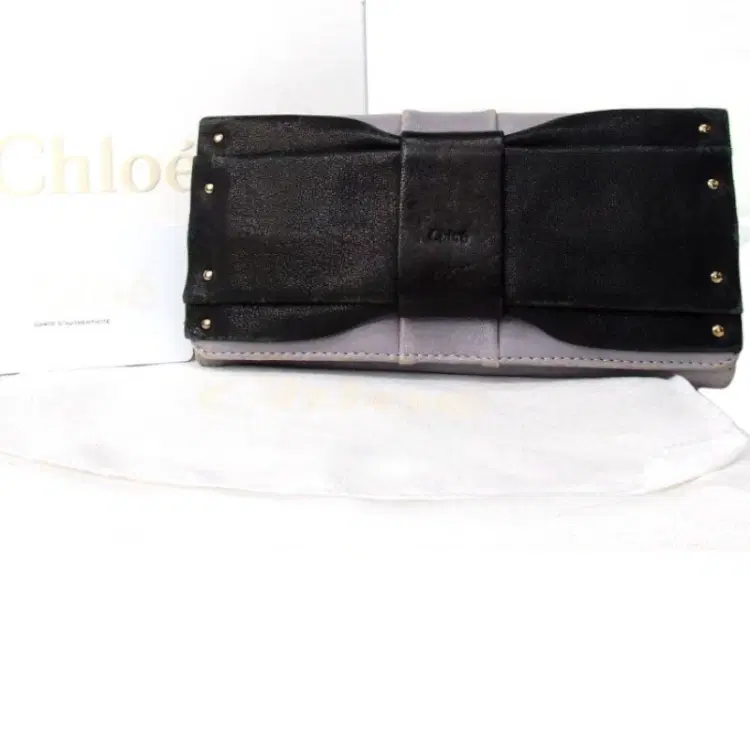 Chloe Leather June Bow Flap Wallet-Hover-Image