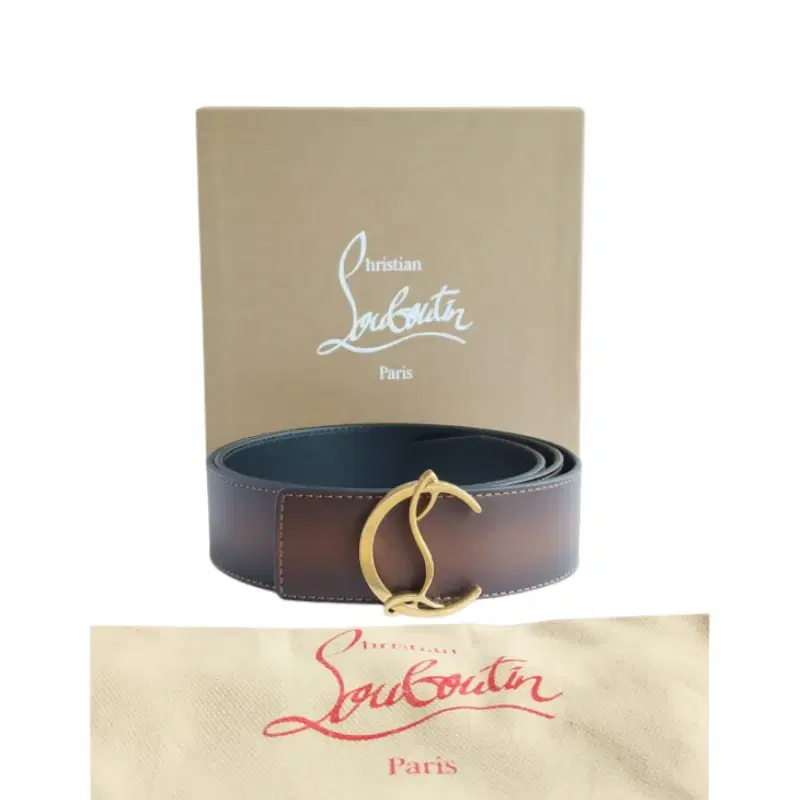Christian Louboutin Happy Rui Logo Leather Belt