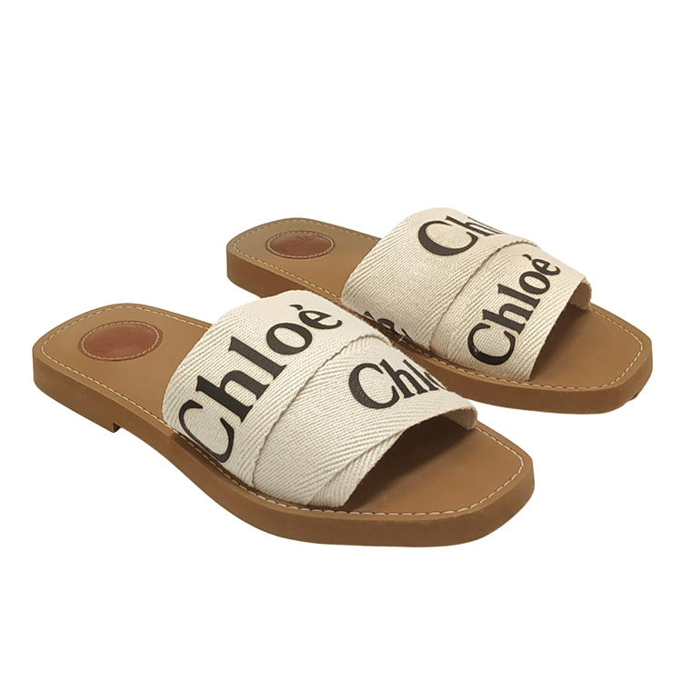 Chloe Woody Mule In White-Hover-Image