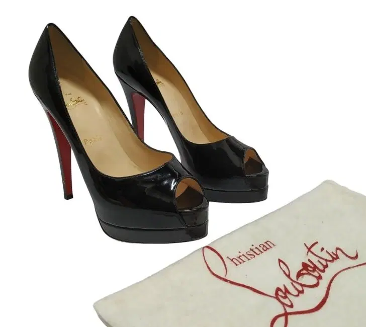 Christian Louboutin Black Patent Leather Heels