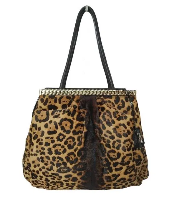 Christian Louboutin Pony Hair Leopard Print Bag