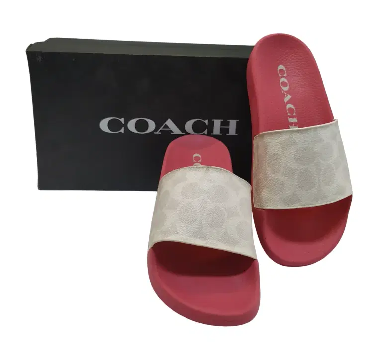 Coach Udele Signature Canvas Sport Pink Chalk Slide-Hover-Image
