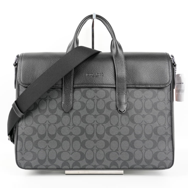 Coach Sullivan Portfolio Brief In Signature Canvas-Hover-Image