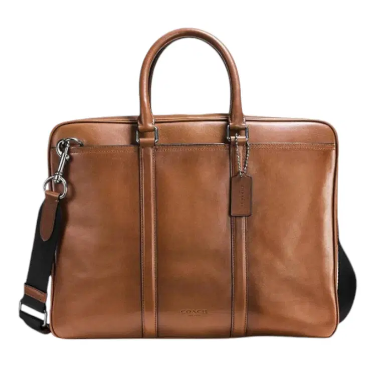 Coach Metropolitan Slim Leather Briefcase-Hover-Image