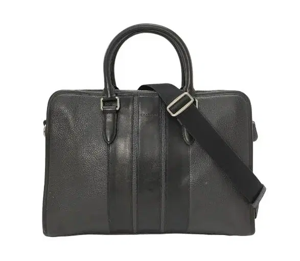 Coach Bond F72308 Mens Leather Briefcase Laptop Bag W/ Crossbody Strap