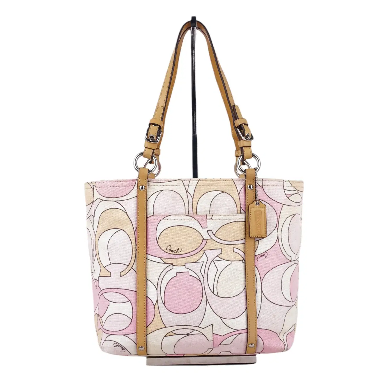 Coach Hamptons Signature Scribble Logo Multicolor Tote