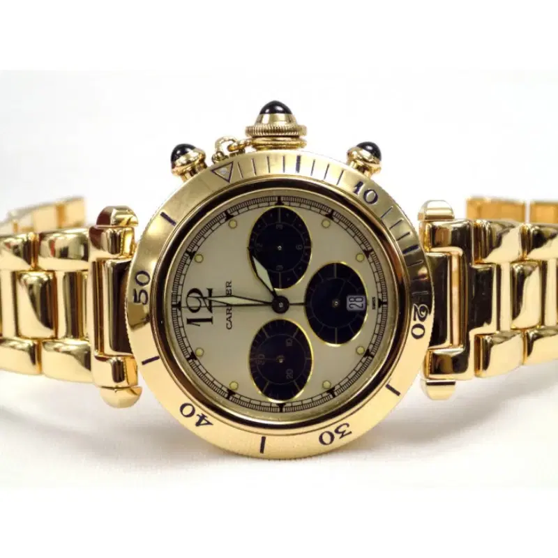 Cartier Pasha Chronograph Yellow Gold + 1 Year Cartier International Service Warranty