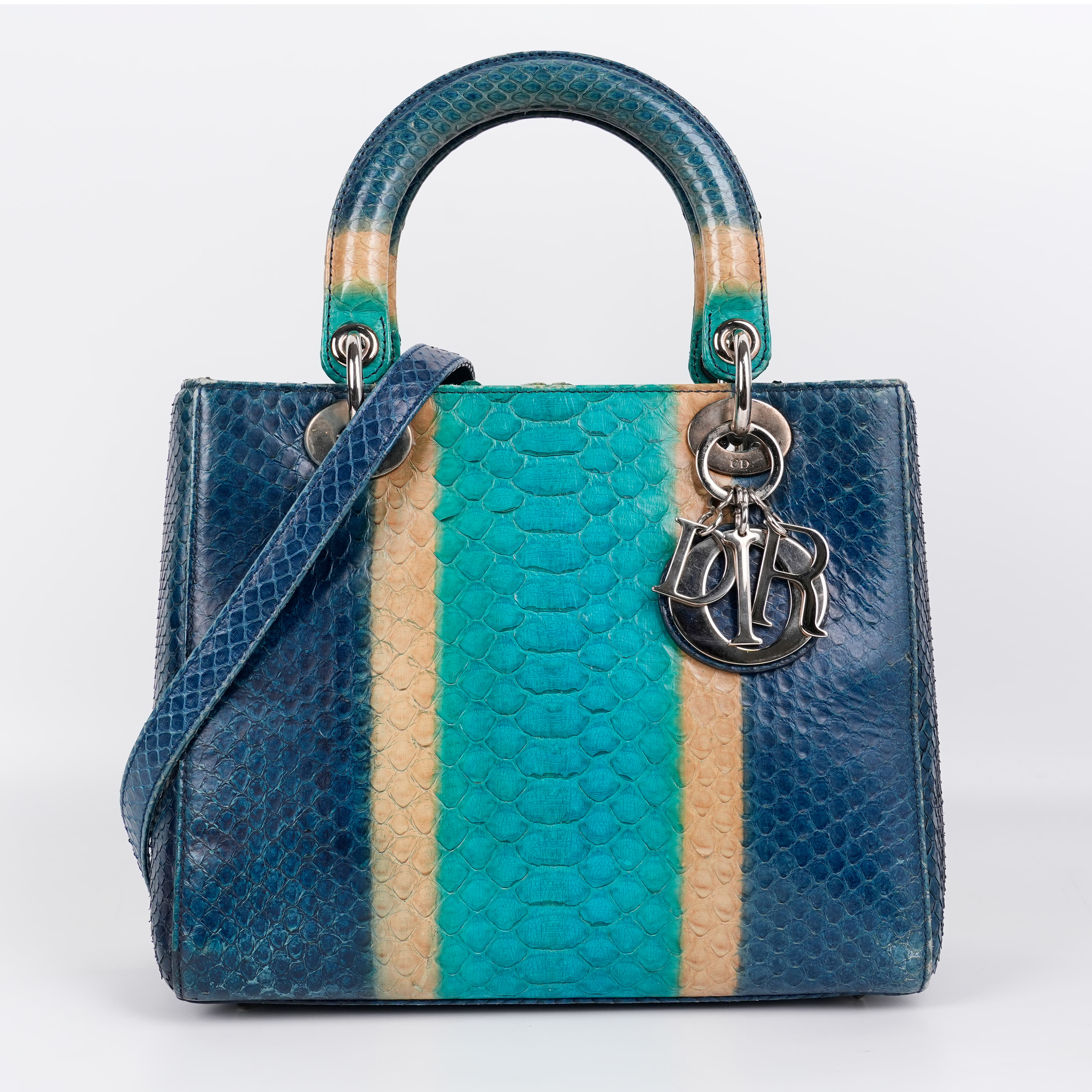 Dior Python Leather Medium Lady Dior Handbag