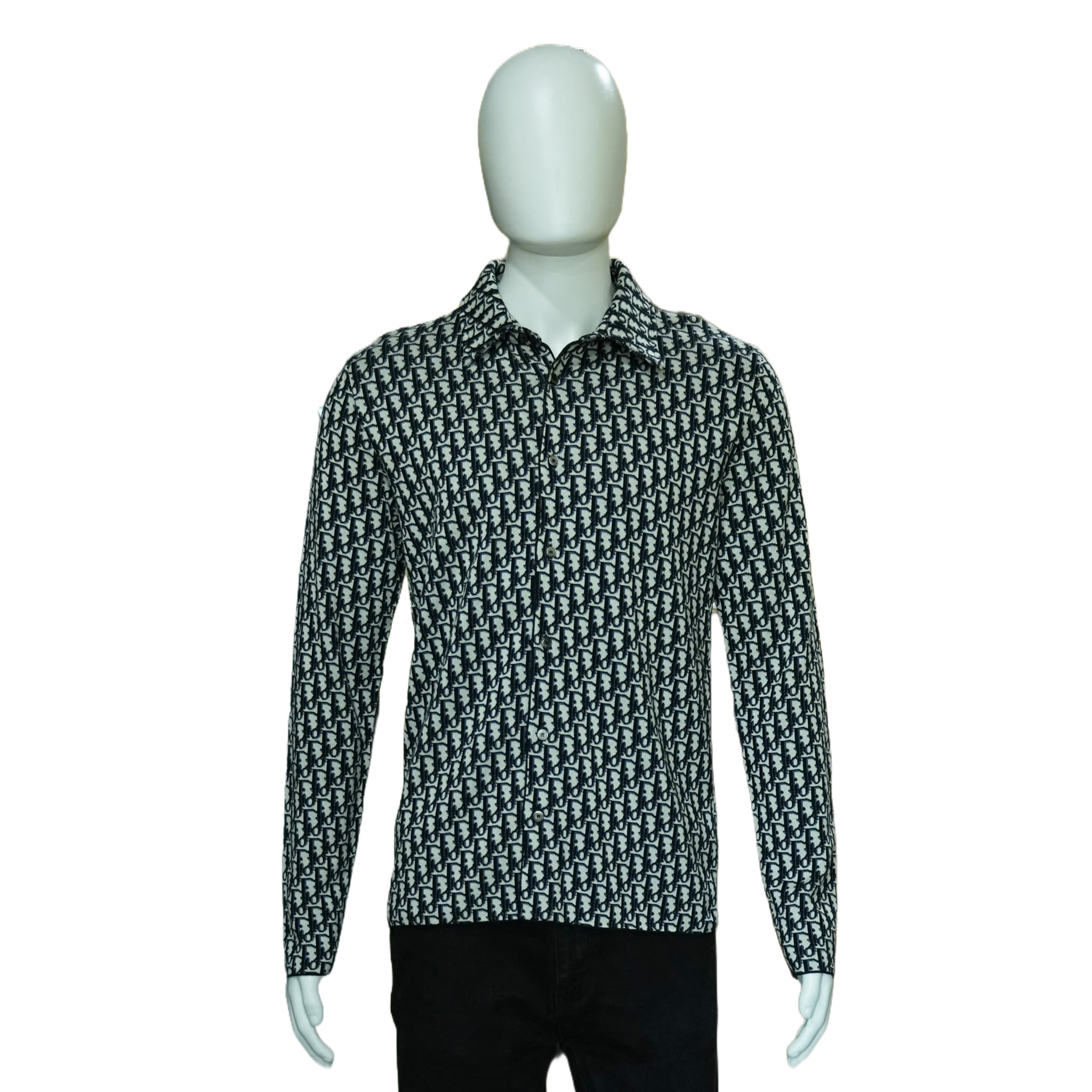 Dior Oblique Long Sleeves Cotton Logo Shirts