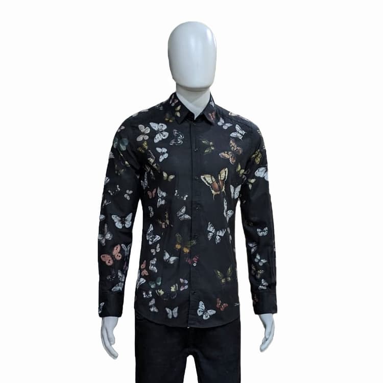 Dolce & Gabbana Butterfly Print Shirt-Hover-Image