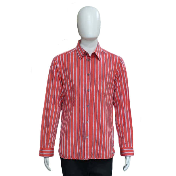 Dolce And Gabbana Orange Striped Shirt