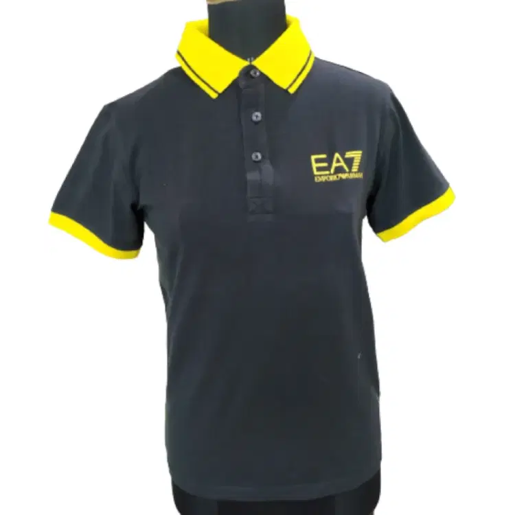 Emporio Armani EA7 Black & Yellow Tshirt-Hover-Image