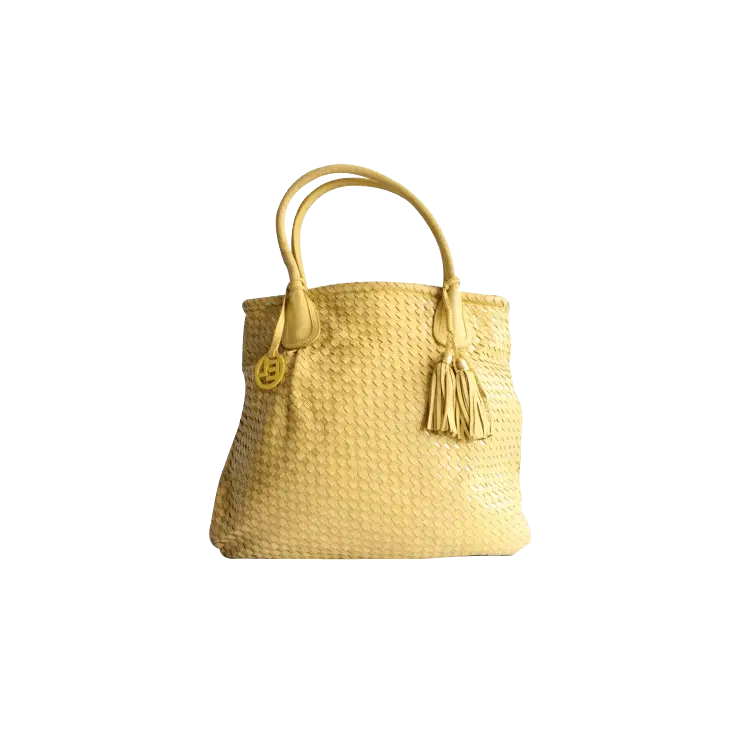 Elliott Lucca Yellow Shopper Tote Bag