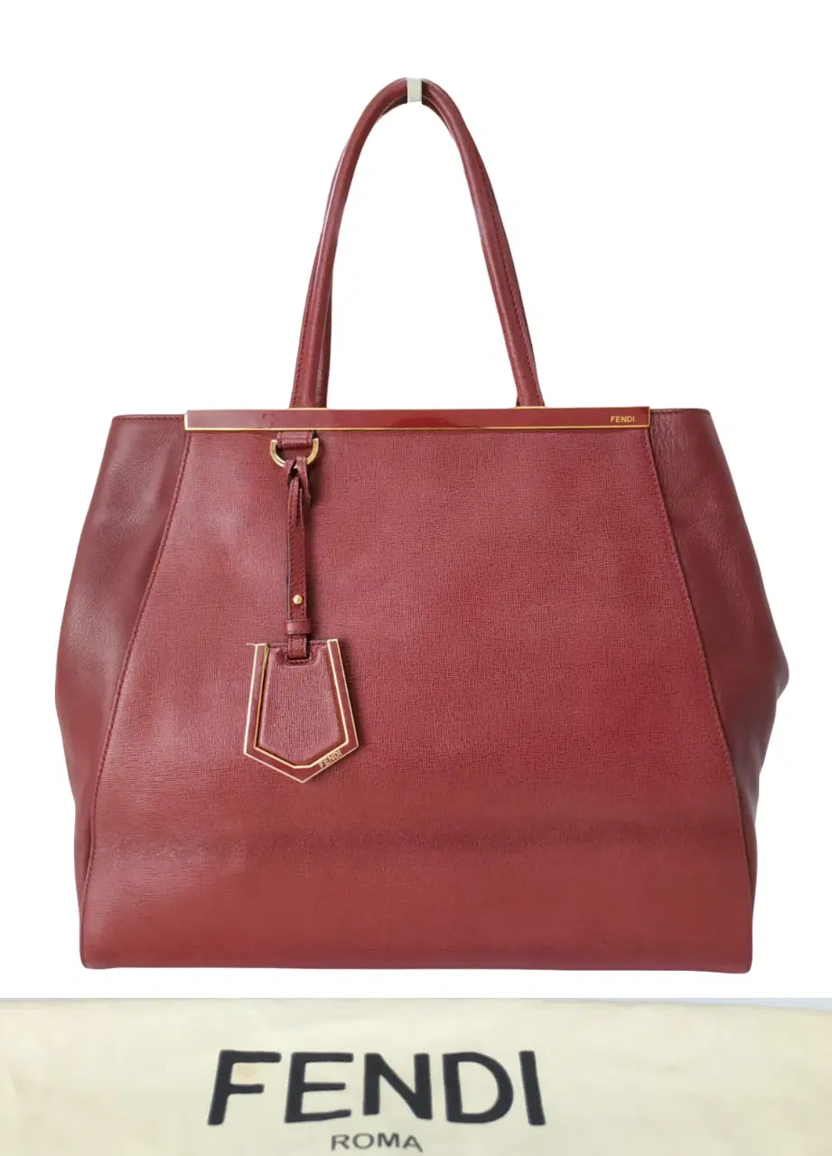 Fendi 2Jours Medium Calfskin Leather Bag