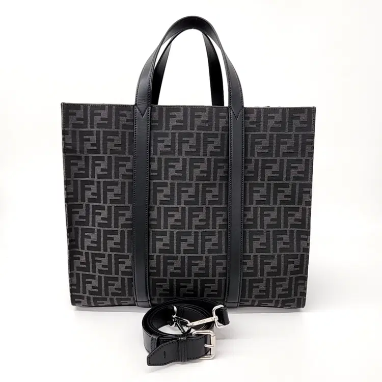 Fendi FF Jacquard Shopper (7VA390)-Hover-Image