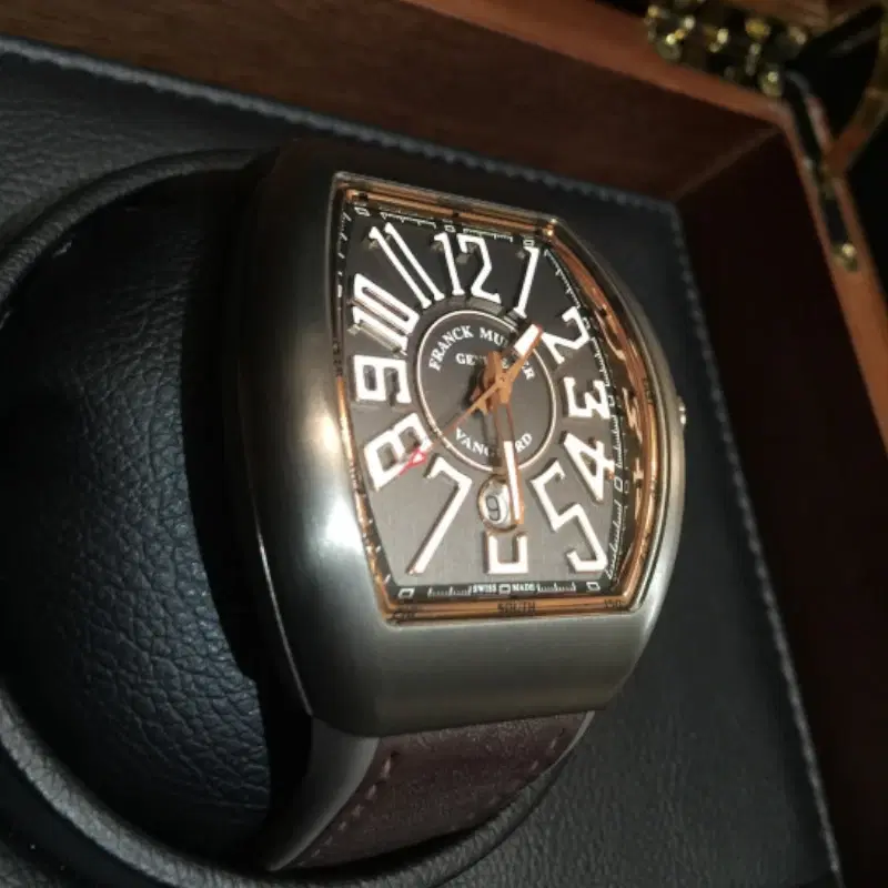 Franck Muller Vangaurd 44mm Titanium And Rose Gold Watch