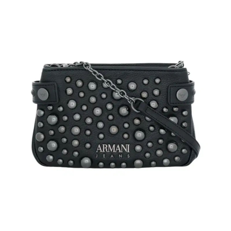 Armani Jeans Studded Logo Crossbody Bag