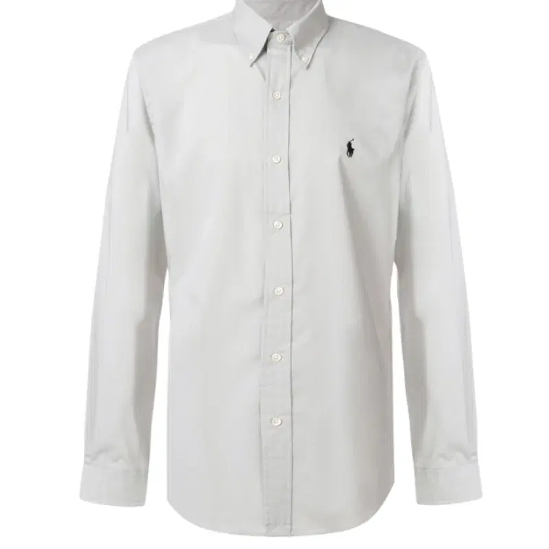 Ralph Lauren Grey Cotton Button-down Collar Shirt