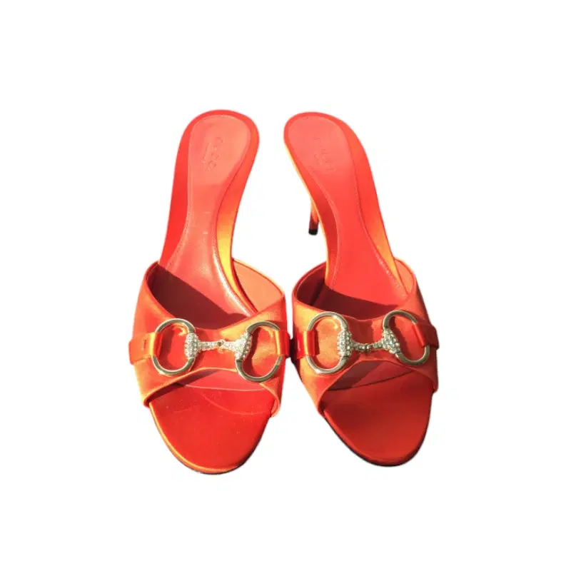 Gucci Satin Horsebit Kitten Heels