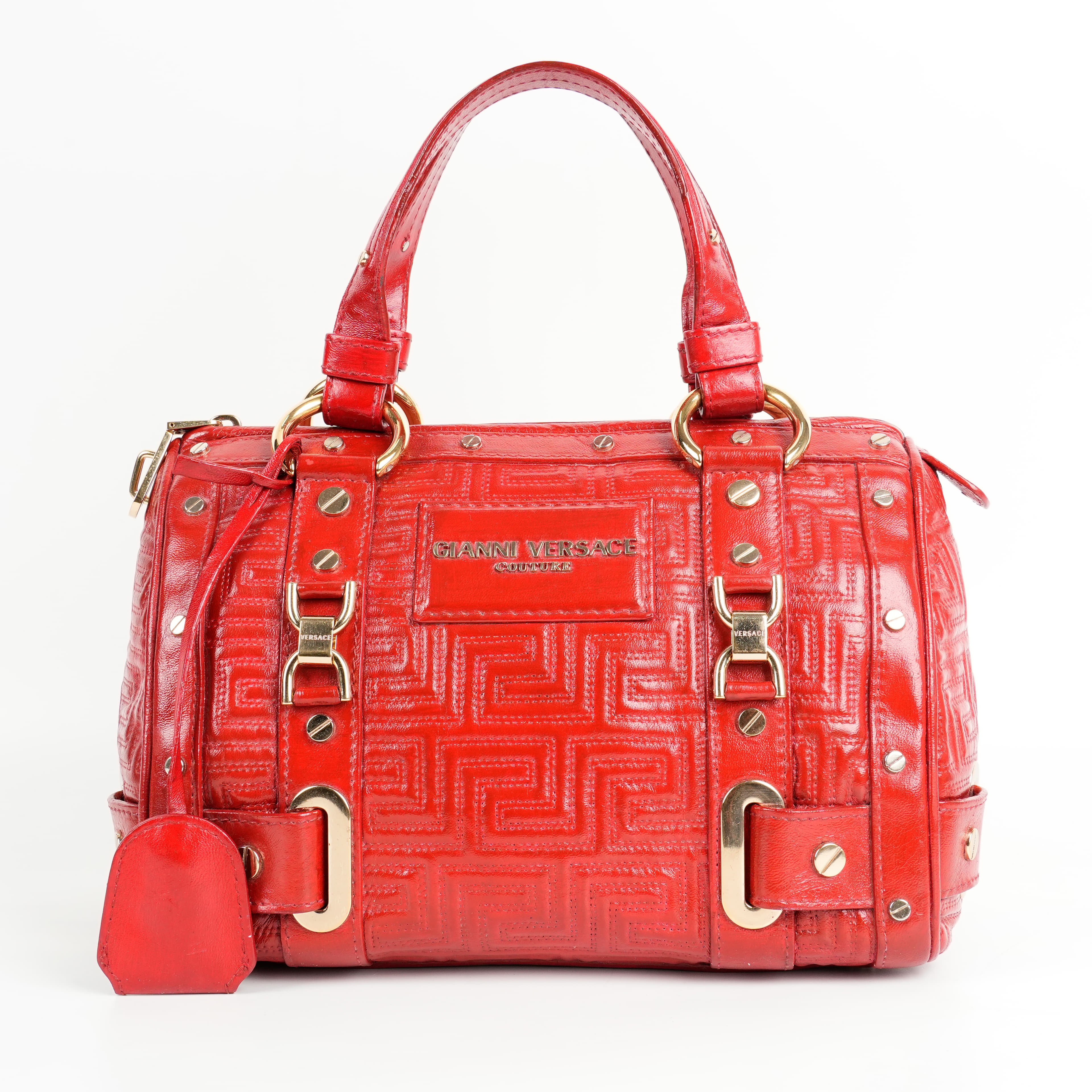 Gianni Versace Quilted Boston Bag