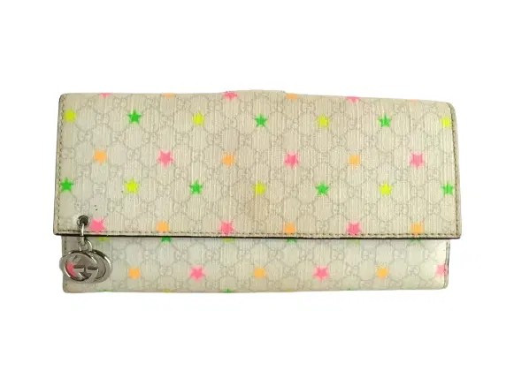 Gucci Micro GG Supreme Stars Print Wallet
