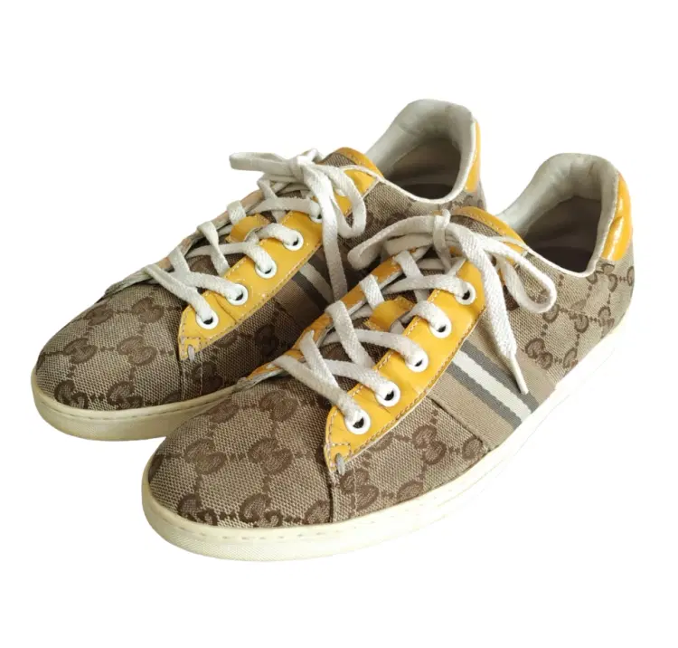 Gucci Ace Canvas and Web Sneakers-Hover-Image