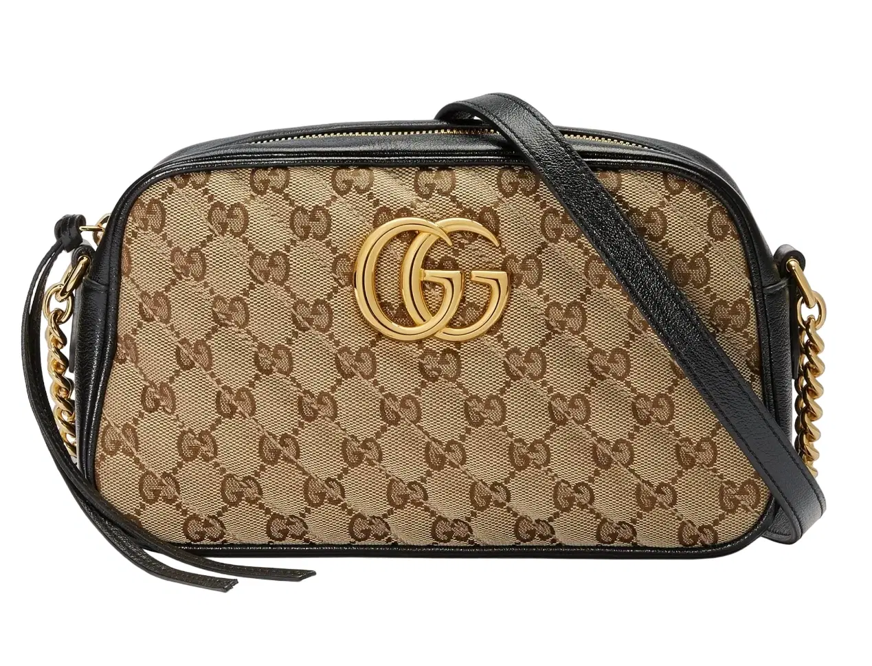 Gucci GG Matelasse Canvas and Leather Marmont Shoulder Bag