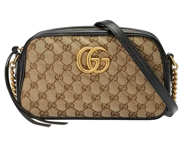Gucci GG Matelasse Canvas and Leather Marmont Shoulder Bag-Hover-Image