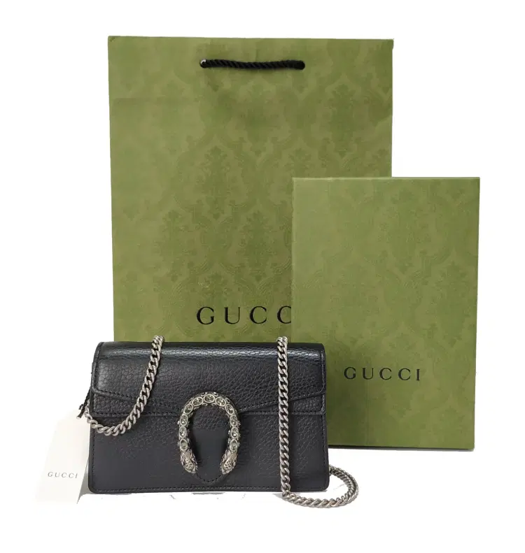 Gucci Dionysus Leather Super Mini Chain Crossbody Bag-Hover-Image