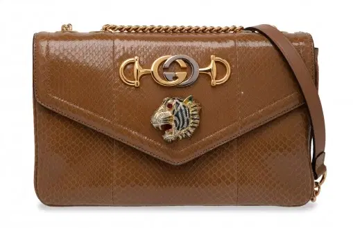 Gucci Python Medium Rajah Shoulder Bag-Hover-Image