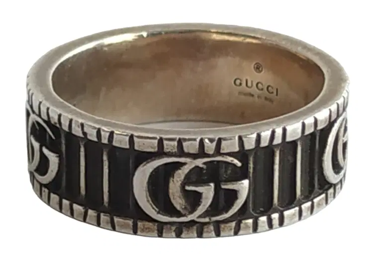 Gucci Double G 925 Sterling Silver Ring-Hover-Image