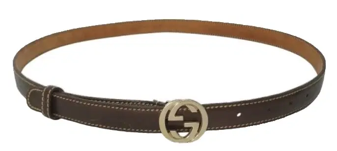 Gucci GG Brown Leather Belt