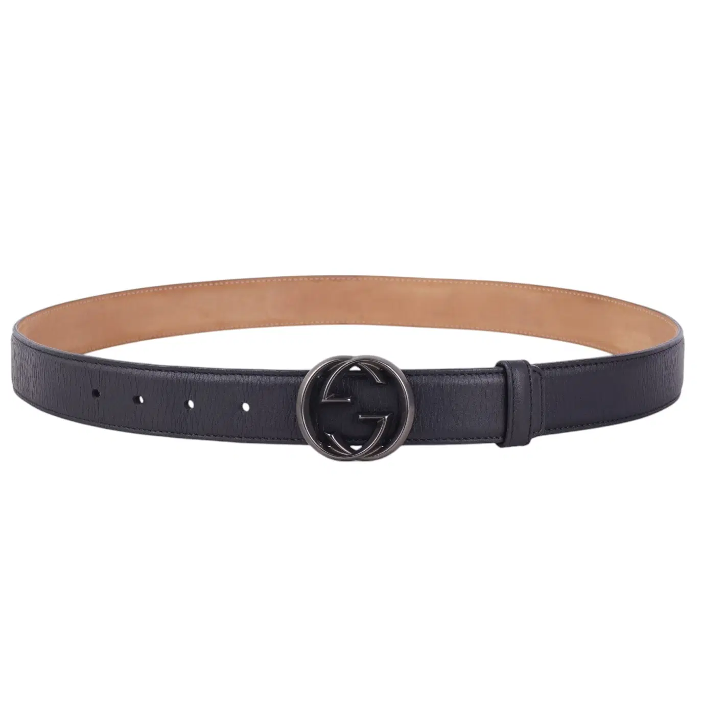 Gucci Linked G Leather Belt