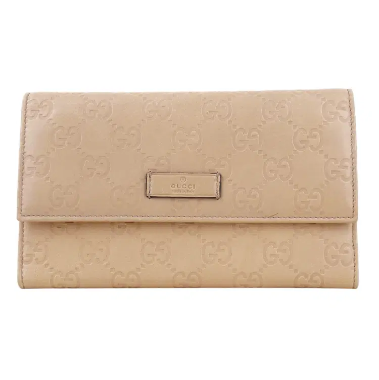 Gucci GG Guccissima Tri-Fold Long Snap Wallet-Hover-Image