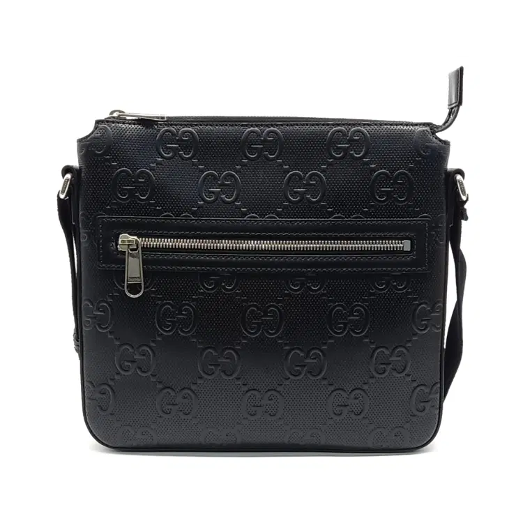 Gucci GG Embossed Messenger Crossbody Bag (406410)-Hover-Image