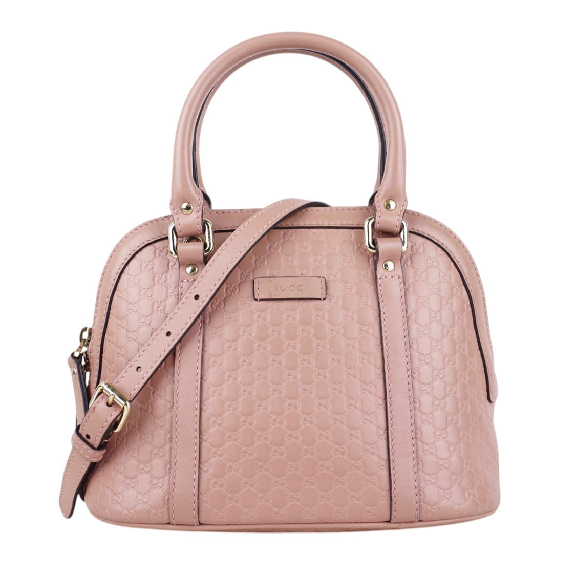 Gucci Pink Microguccissima Leather Dome Bag