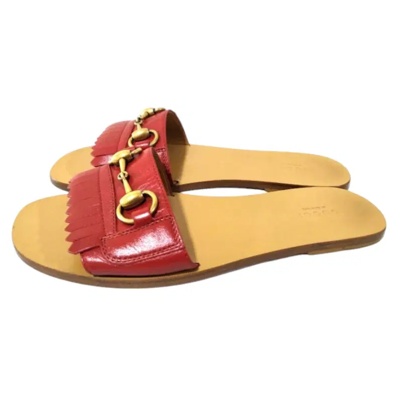 Gucci Varadero Leather Kiltie Slide