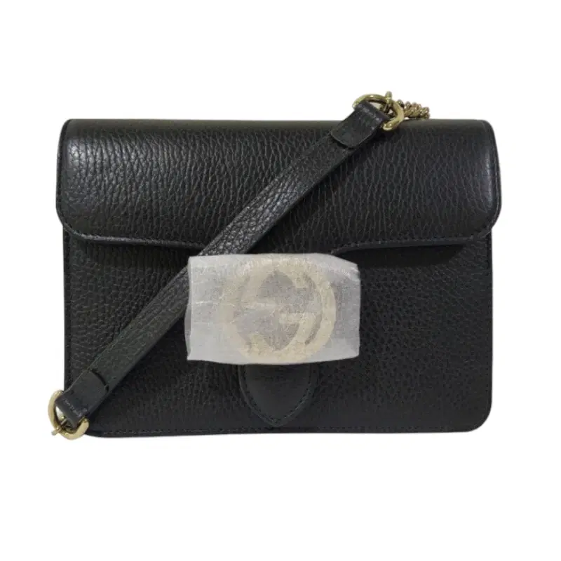Gucci GG Interlocking Leather Chain Crossbody Bag